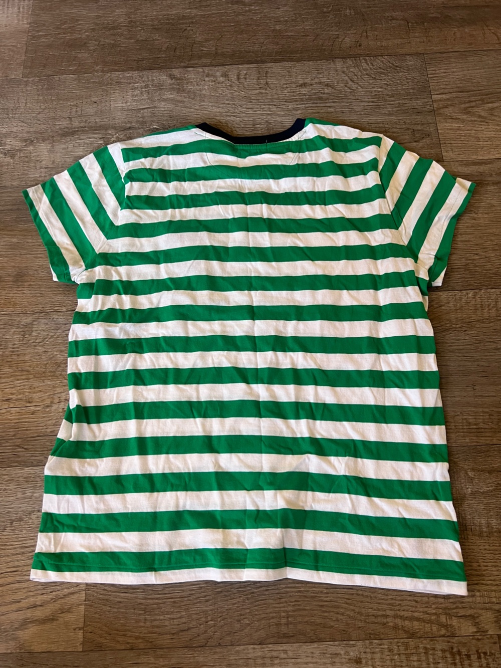 Ralph Lauren US Open Striped Cotton Jersey Tee Green White - Picture 4 of 4